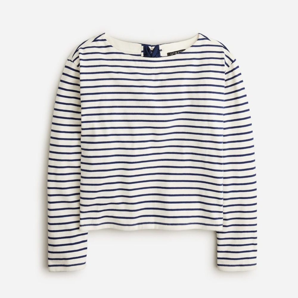 J. Crew Women's Long Sleeve Striped Tee